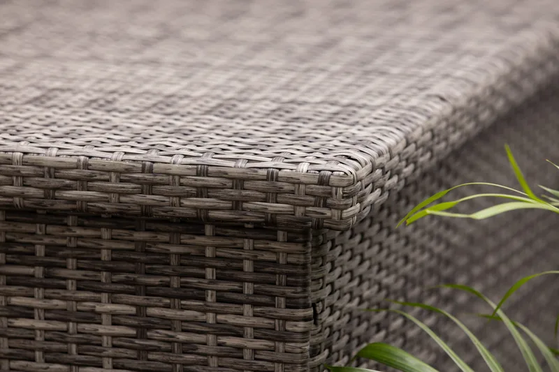 Gigant vedenpitävä XL-tyynysäilytyslaatikko ulkokäyttöön – Polyrottinkinen säilytyslaatikko (L150xS90xK101 cm) - Harmaa - Puutarhakalusteet - Säilytyslaatikot & kalustesuojat - Säilytyslaatikot ulos