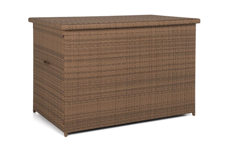Gigant vedenpitävä XL-tyynysäilytyslaatikko ulkokäyttöön – Polyrottinkinen säilytyslaatikko (L150xS90xK101 cm) - Hiekka - Puutarhakalusteet - Säilytyslaatikot & kalustesuojat - Säilytyslaatikot ulos