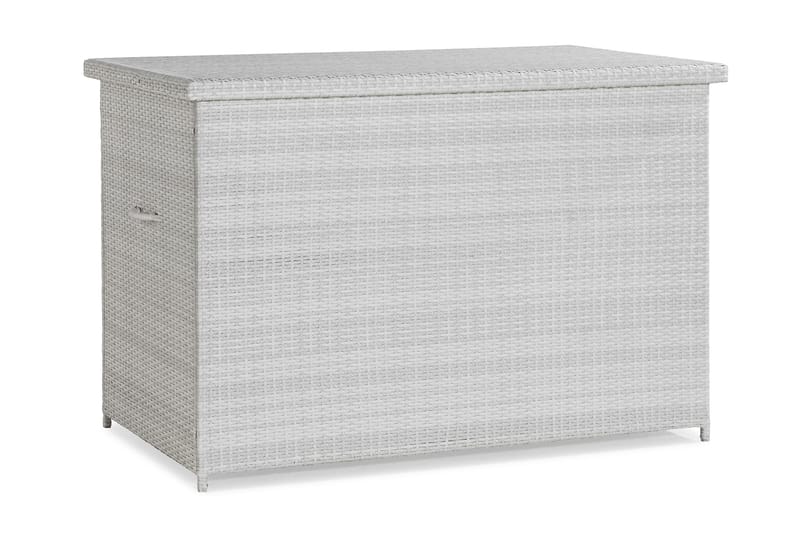 Gigant vedenpitävä XL-tyynysäilytyslaatikko ulkokäyttöön – Polyrottinkinen säilytyslaatikko (L150xS90xK101 cm) - Valkoinen - Puutarhakalusteet - Säilytyslaatikot & kalustesuojat - Säilytyslaatikot ulos