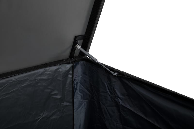 Gigant vedenpitävä XL-tyynysäilytyslaatikko ulkokäyttöön – Polyrottinkinen säilytyslaatikko (L150xS90xK101 cm) - Musta - Puutarhakalusteet - Säilytyslaatikot & kalustesuojat - Säilytyslaatikot ulos