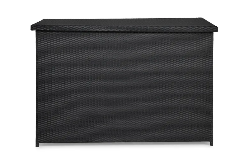 Gigant vedenpitävä XL-tyynysäilytyslaatikko ulkokäyttöön – Polyrottinkinen säilytyslaatikko (L150xS90xK101 cm) - Musta - Puutarhakalusteet - Säilytyslaatikot & kalustesuojat - Säilytyslaatikot ulos