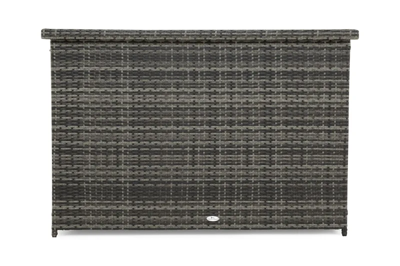 Gigant vedenpitävä XL-tyynysäilytyslaatikko ulkokäyttöön – Polyrottinkinen säilytyslaatikko (L150xS90xK101 cm) - Harmaa - Puutarhakalusteet - Säilytyslaatikot & kalustesuojat - Säilytyslaatikot ulos