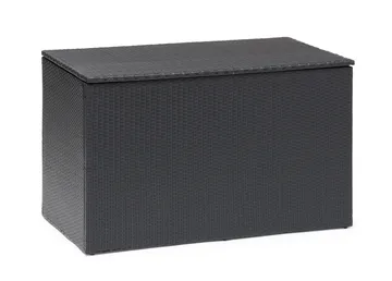 Hillerstorp Boston pehmustelaatikko XL 136x78 cm - Polyrottinki/harmaa/musta - Puutarhakalusteet - Säilytyslaatikot & kalustesuojat - Säilytyslaatikot ulos