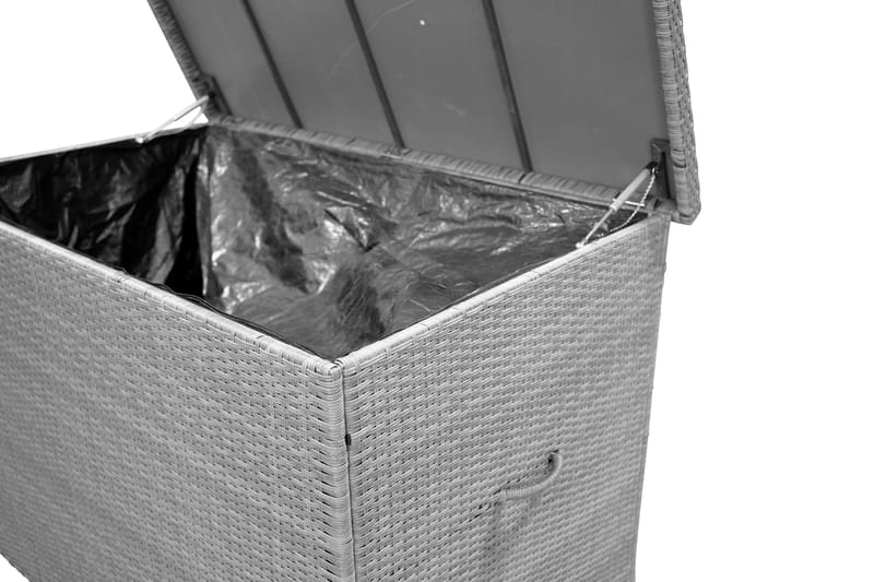 Pehmustelaatikko Amazon 150x90x100.5 - Harmaa - Puutarhakalusteet - Säilytyslaatikot & kalustesuojat - Säilytyslaatikot ulos