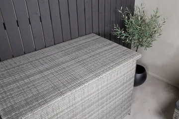 Pehmustelaatikko Amazon 150x90x100.5 - Harmaa - Puutarhakalusteet - Säilytyslaatikot & kalustesuojat - Säilytyslaatikot ulos