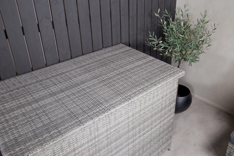 Pehmustelaatikko Amazon 150x90x100.5 - Harmaa - Puutarhakalusteet - Säilytyslaatikot & kalustesuojat - Säilytyslaatikot ulos