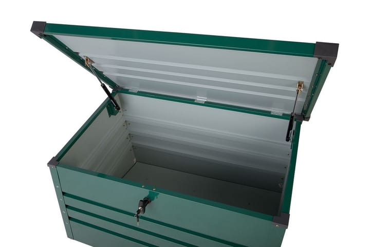 Pehmustelaatikko Cebrosa 62x100x64 cm - Vihreä - Säilytyslaatikot ulos
