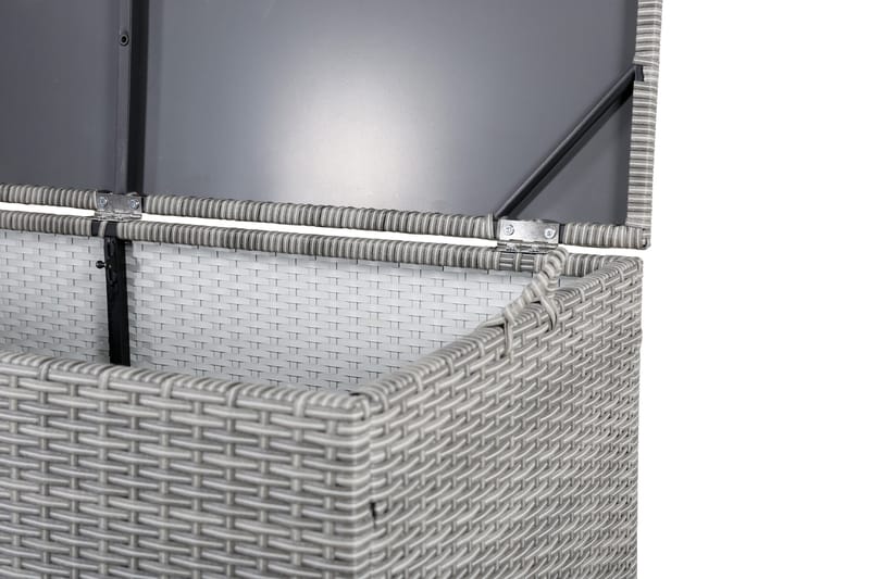 Pehmustelaatikko London 130x60x60.5 - Harmaa - Puutarhakalusteet - Säilytyslaatikot & kalustesuojat - Säilytyslaatikot ulos