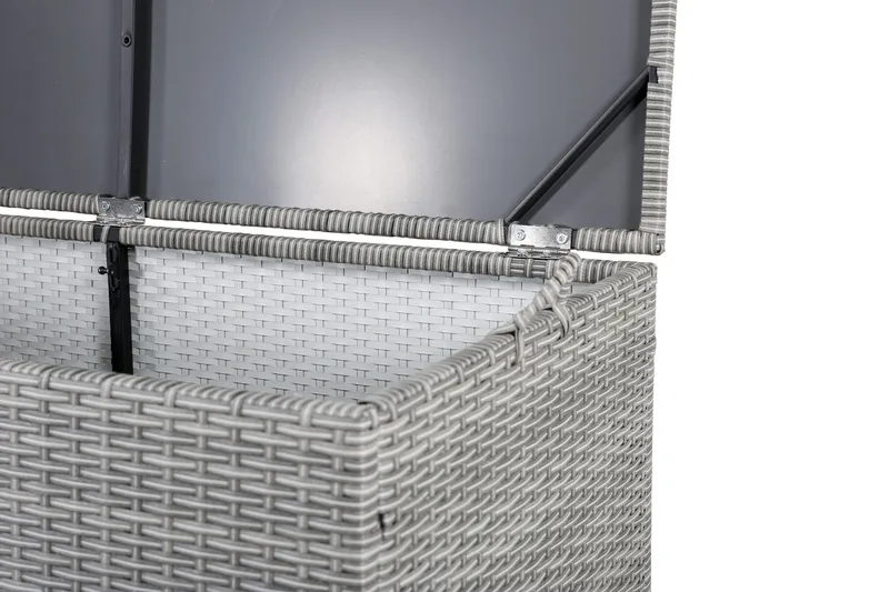 Pehmustelaatikko London 130x60x60.5 - Harmaa - Puutarhakalusteet - Säilytyslaatikot & kalustesuojat - Säilytyslaatikot ulos