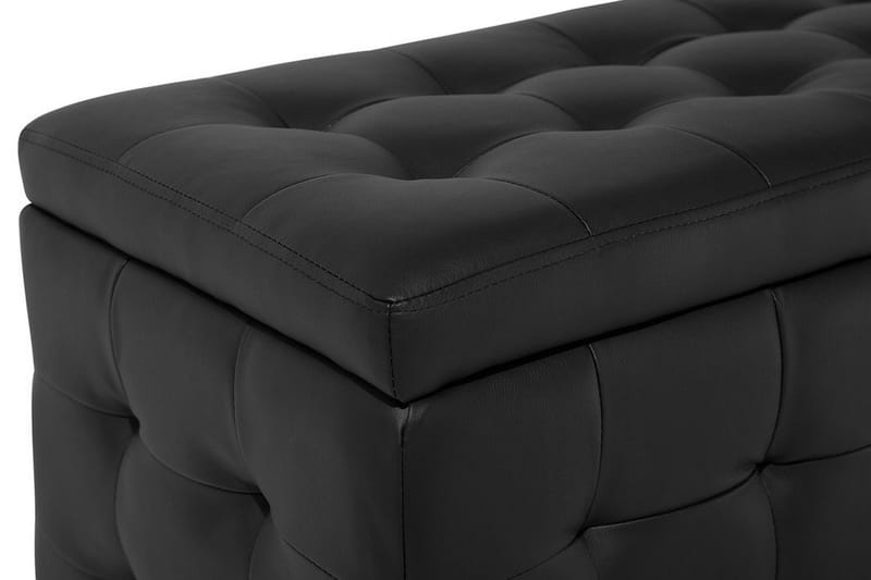 Pehmustelaatikko Michigan 42x72x40 cm - Musta - Huonekalut - Tuoli & nojatuoli - Jakkara & jalkarahi - Rahi - Chesterfield-rahi