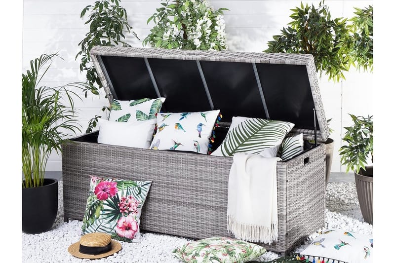 Pehmustelaatikko Modena 158 cm, Harmaa