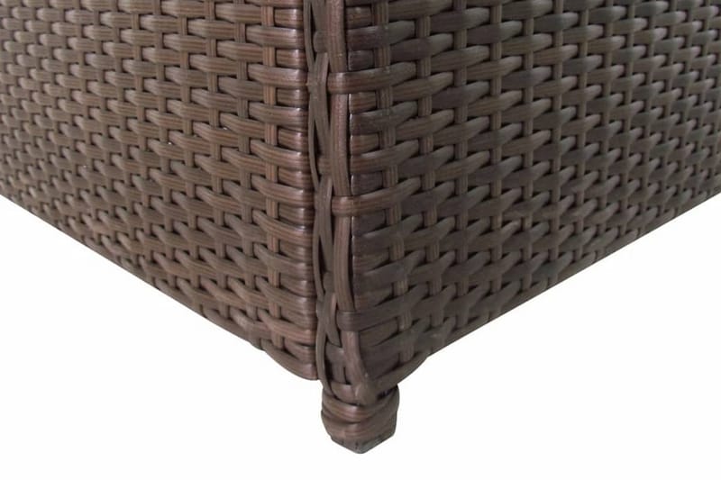Puutarhan säilytyslaatikko ruskea 120x50x60cm polyrottinki - Ruskea - Puutarhakalusteet - Säilytyslaatikot & kalustesuojat - Säilytyslaatikot ulos