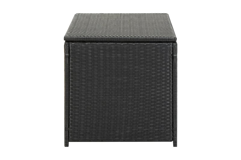 Puutarhan säilytyslaatikko polyrottinki 100x50x50 cm musta - Musta - Puutarhakalusteet - Säilytyslaatikot & kalustesuojat - Säilytyslaatikot ulos