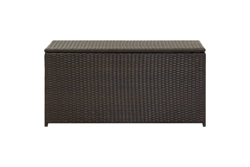 Puutarhan säilytyslaatikko polyrottinki 100x50x50 cm ruskea - Ruskea - Puutarhakalusteet - Säilytyslaatikot & kalustesuojat - Säilytyslaatikot ulos