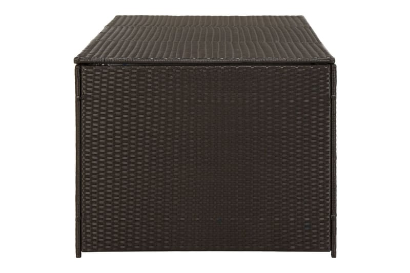 Puutarhan säilytyslaatikko polyrottinki 180x90x75 cm ruskea - Ruskea - Puutarhakalusteet - Säilytyslaatikot & kalustesuojat - Säilytyslaatikot ulos