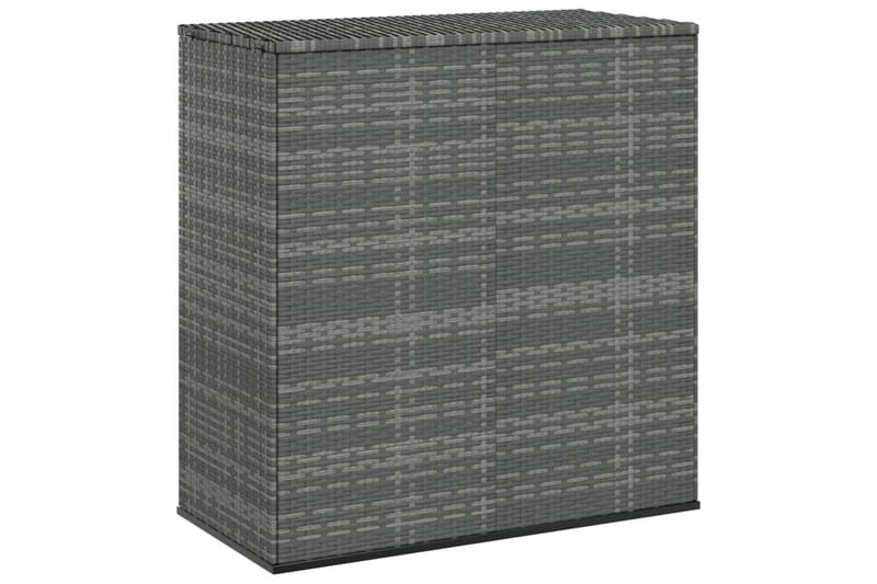 Puutarhan säilytyslaatikko PE-rottinki 100x49x103,5 cm harma - Harmaa - Puutarhakalusteet - Säilytyslaatikot & kalustesuojat - Säilytyslaatikot ulos