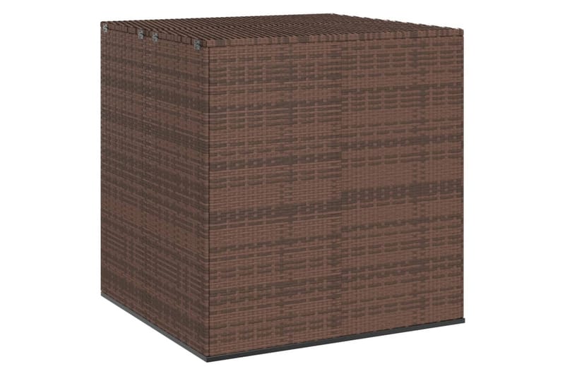 Puutarhan säilytyslaatikko PE-rottinki 100x97,5x104 cm ruske - Ruskea - Puutarhakalusteet - Säilytyslaatikot & kalustesuojat - Säilytyslaatikot ulos