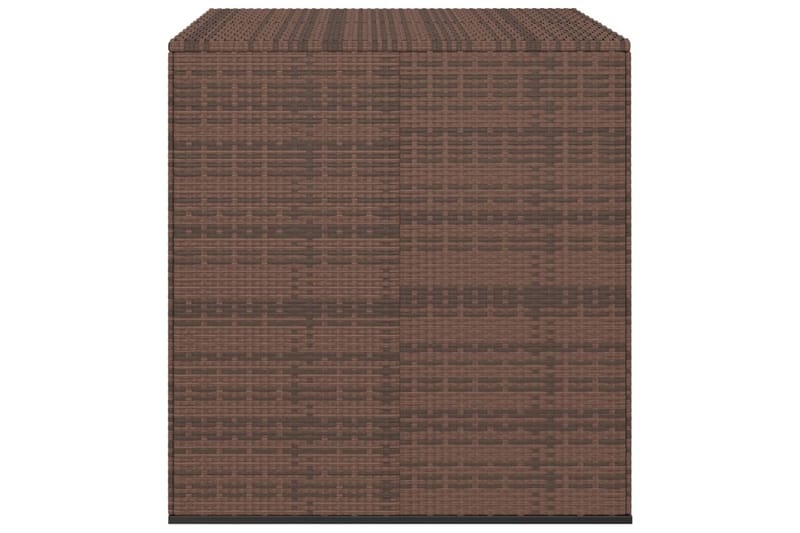 Puutarhan säilytyslaatikko PE-rottinki 100x97,5x104 cm ruske - Ruskea - Puutarhakalusteet - Säilytyslaatikot & kalustesuojat - Säilytyslaatikot ulos