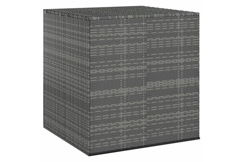 Puutarhan säilytyslaatikko PE-rottinki 100x97,5x104 cm harma - Harmaa - Puutarhakalusteet - Säilytyslaatikot & kalustesuojat - Säilytyslaatikot ulos