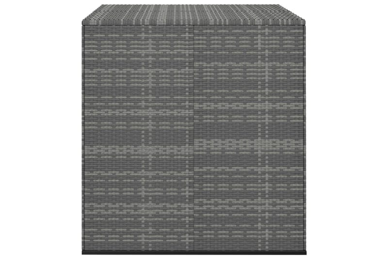 Puutarhan säilytyslaatikko PE-rottinki 100x97,5x104 cm harma - Harmaa - Puutarhakalusteet - Säilytyslaatikot & kalustesuojat - Säilytyslaatikot ulos