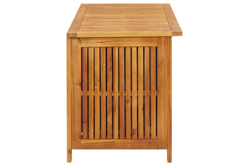 Puutarhan varastolaatikko 113x50x58 cm täysi akasiapuu - Ruskea - Puutarhakalusteet - Säilytyslaatikot & kalustesuojat - Säilytyslaatikot ulos