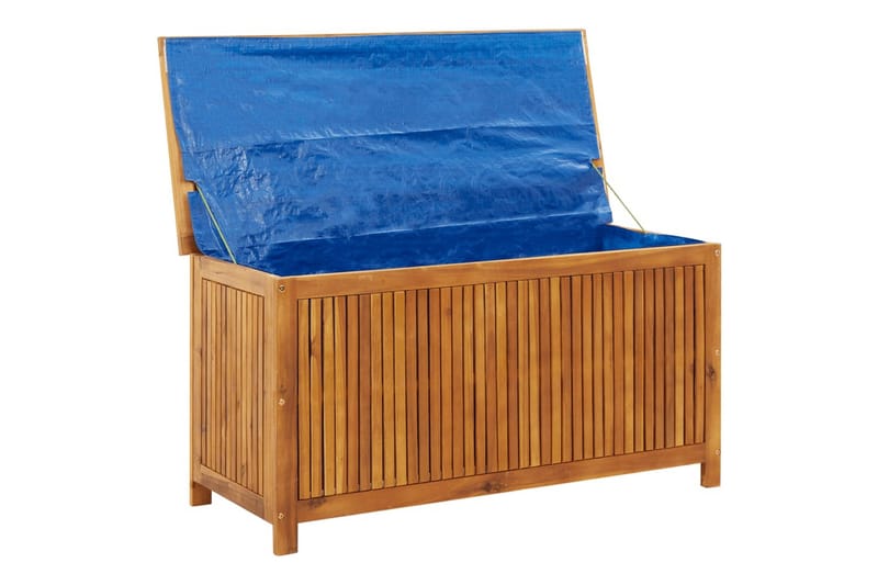Puutarhan varastolaatikko 113x50x58 cm täysi akasiapuu - Ruskea - Puutarhakalusteet - Säilytyslaatikot & kalustesuojat - Säilytyslaatikot ulos
