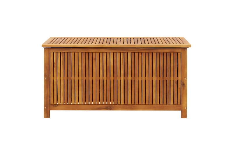 Puutarhan varastolaatikko 113x50x58 cm täysi akasiapuu - Ruskea - Puutarhakalusteet - Säilytyslaatikot & kalustesuojat - Säilytyslaatikot ulos
