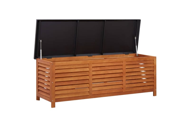 Puutarhan varastolaatikko 150x50x55 cm täysi eukalyptuspuu - Puutarhakalusteet - Säilytyslaatikot & kalustesuojat - Säilytyslaatikot ulos