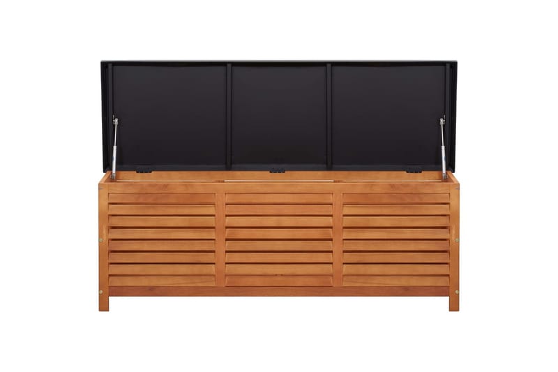 Puutarhan varastolaatikko 150x50x55 cm täysi eukalyptuspuu - Puutarhakalusteet - Säilytyslaatikot & kalustesuojat - Säilytyslaatikot ulos
