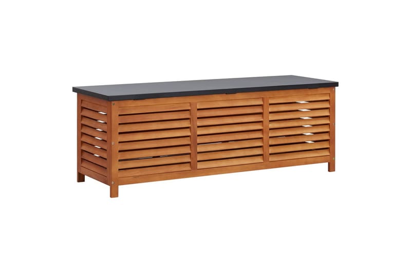 Puutarhan varastolaatikko 150x50x55 cm täysi eukalyptuspuu - Puutarhakalusteet - Säilytyslaatikot & kalustesuojat - Säilytyslaatikot ulos