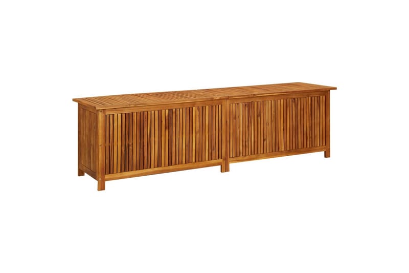 Puutarhan varastolaatikko 200x50x58 cm täysi akaasiapuu - Ruskea - Puutarhakalusteet - Säilytyslaatikot & kalustesuojat - Säilytyslaatikot ulos