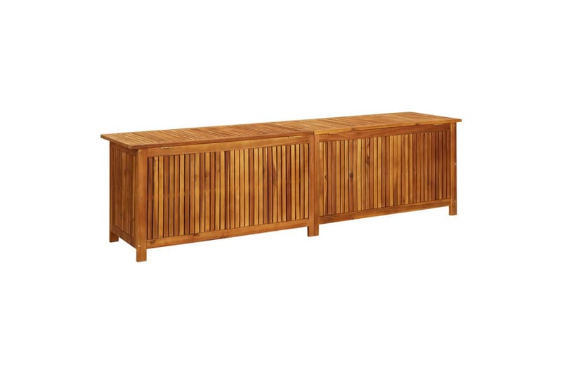 Puutarhan varastolaatikko 200x50x58 cm täysi akaasiapuu - Ruskea - Puutarhakalusteet - Säilytyslaatikot & kalustesuojat - Säilytyslaatikot ulos