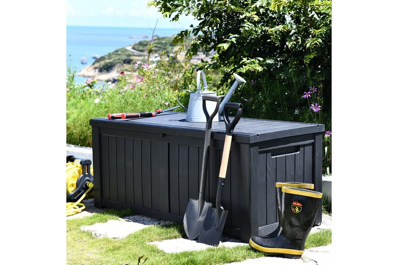 Säilytyslaatikko Praia Musta - Puutarhakalusteet - Säilytyslaatikot & kalustesuojat - Säilytyslaatikot ulos
