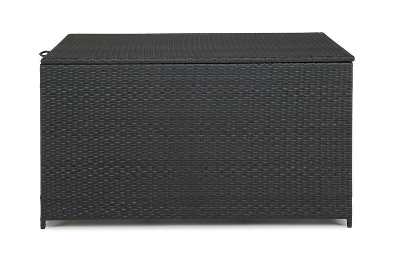 Sydney vedenpitävä Large-tyynysäilytyslaatikko ulkokäyttöön – Polyrottinkinen säilytyslaatikko (L140xS80xK90 cm) - Musta - Puutarhakalusteet - Säilytyslaatikot & kalustesuojat - Säilytyslaatikot ulos
