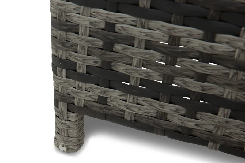 Sydney vedenpitävä Large-tyynysäilytyslaatikko ulkokäyttöön – Polyrottinkinen säilytyslaatikko (L140xS80xK90 cm) - Harmaa - Puutarhakalusteet - Säilytyslaatikot & kalustesuojat - Säilytyslaatikot ulos