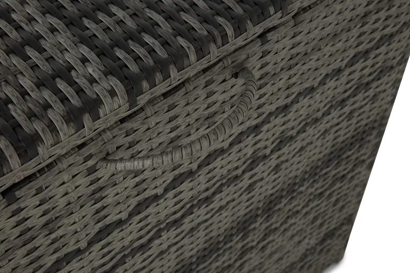 Sydney vedenpitävä Large-tyynysäilytyslaatikko ulkokäyttöön – Polyrottinkinen säilytyslaatikko (L140xS80xK90 cm) - Harmaa - Puutarhakalusteet - Säilytyslaatikot & kalustesuojat - Säilytyslaatikot ulos