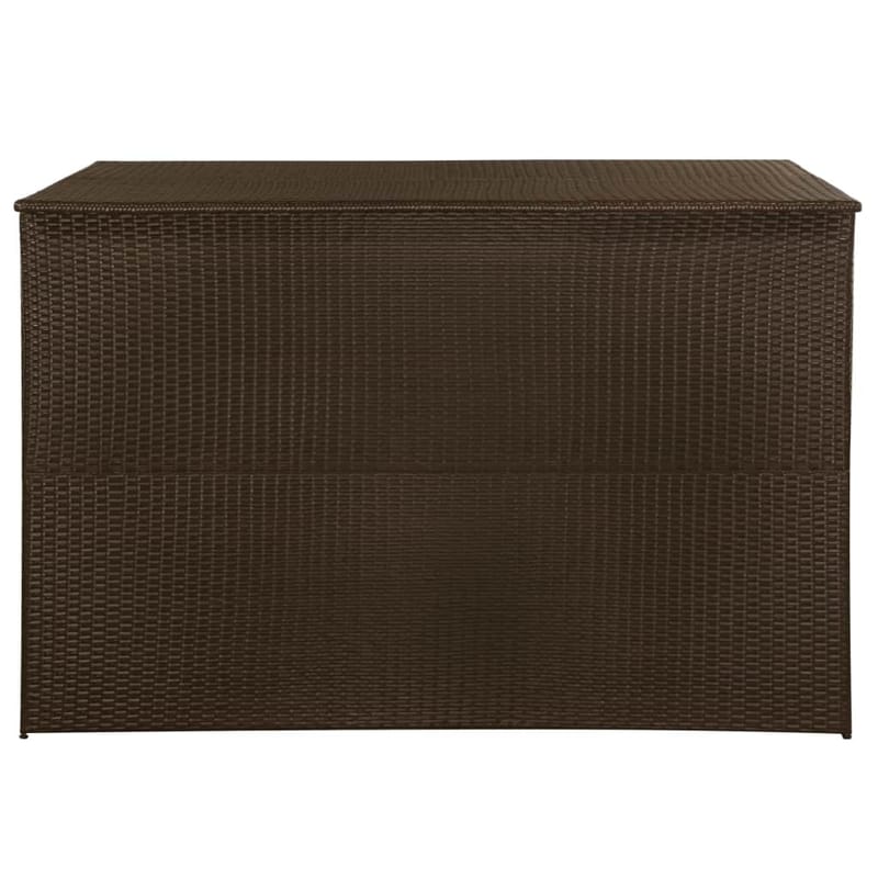 Ulkosäilytyslaatikko ruskea 150x100x100 cm polyrottinki - Ruskea - Puutarhakalusteet - Säilytyslaatikot & kalustesuojat - Säilytyslaatikot ulos