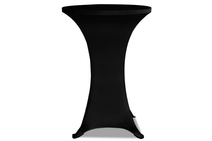 Seisovan pöydän päällyste Ã˜80 cm musta venyvä 4 kpl - Musta - Ulkokalusteiden suojapeite