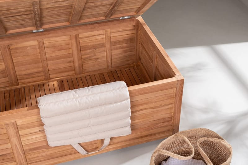 Trento tyynylaatikko 130 cm ulkokäyttöön - Luonnonväri - Puutarhakalusteet - Säilytyslaatikot & kalustesuojat - Säilytyslaatikot ulos