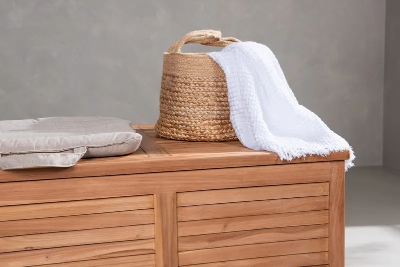 Trento tyynylaatikko 130 cm ulkokäyttöön - Luonnonväri - Puutarhakalusteet - Säilytyslaatikot & kalustesuojat - Säilytyslaatikot ulos