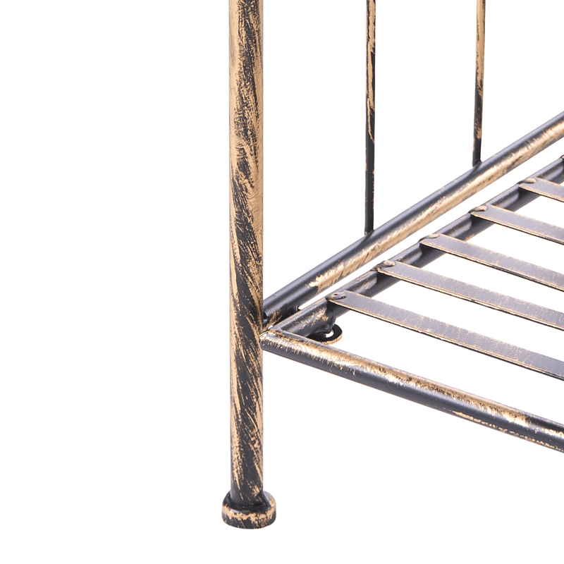 Hylly ulos Visano 59 cm - Musta - Puutarhakalusteet - Tarvikkeet ulos - Muut puutarhatarvikkeet - Hylly ulkokäyttöön