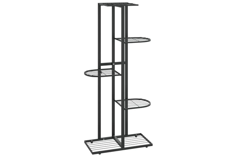 5-kerroksinen kukkateline 43x22x98 cm musta metalli - Musta - Puutarhakalusteet - Tarvikkeet ulos - Muut puutarhatarvikkeet - Hylly ulkokäyttöön