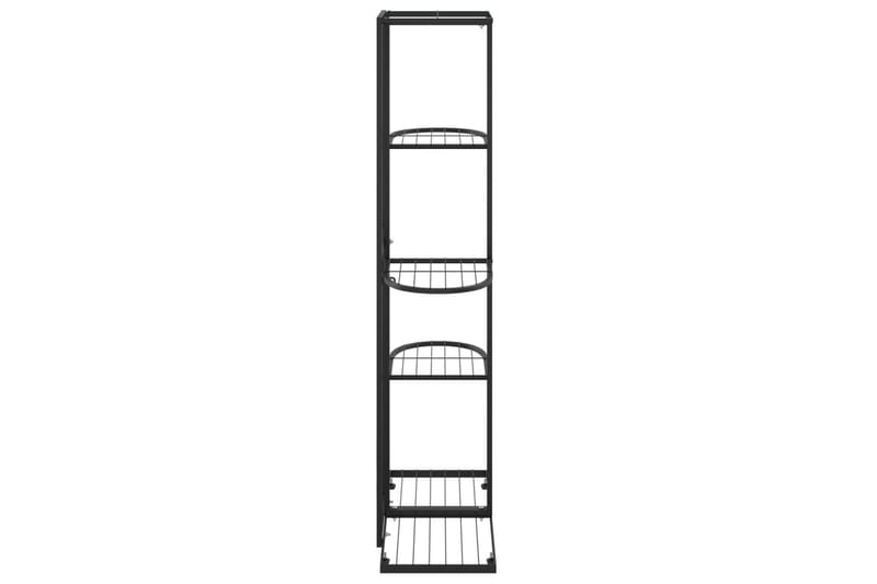 5-kerroksinen kukkateline 43x22x98 cm musta metalli - Musta - Puutarhakalusteet - Tarvikkeet ulos - Muut puutarhatarvikkeet - Hylly ulkokäyttöön