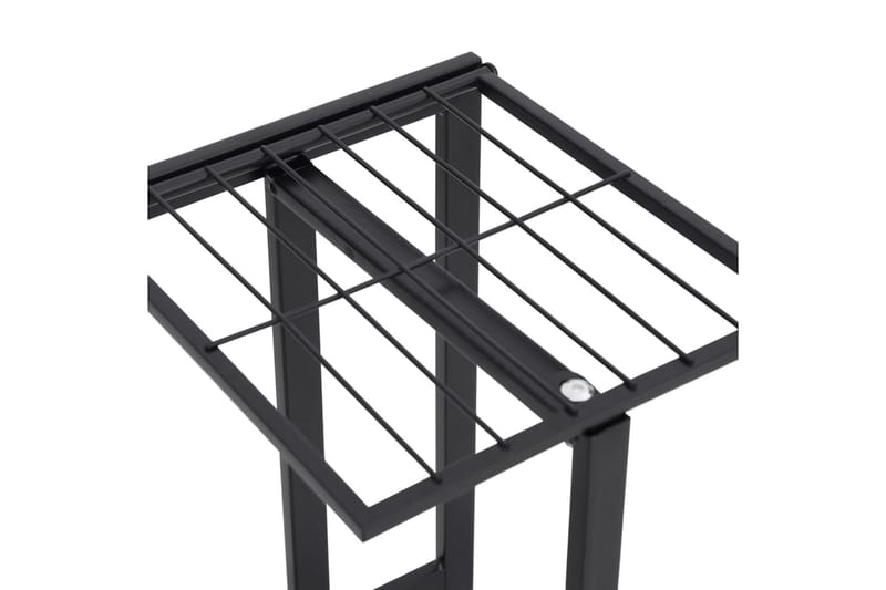 5-kerroksinen kukkateline 43x22x98 cm musta metalli - Musta - Puutarhakalusteet - Tarvikkeet ulos - Muut puutarhatarvikkeet - Hylly ulkokäyttöön