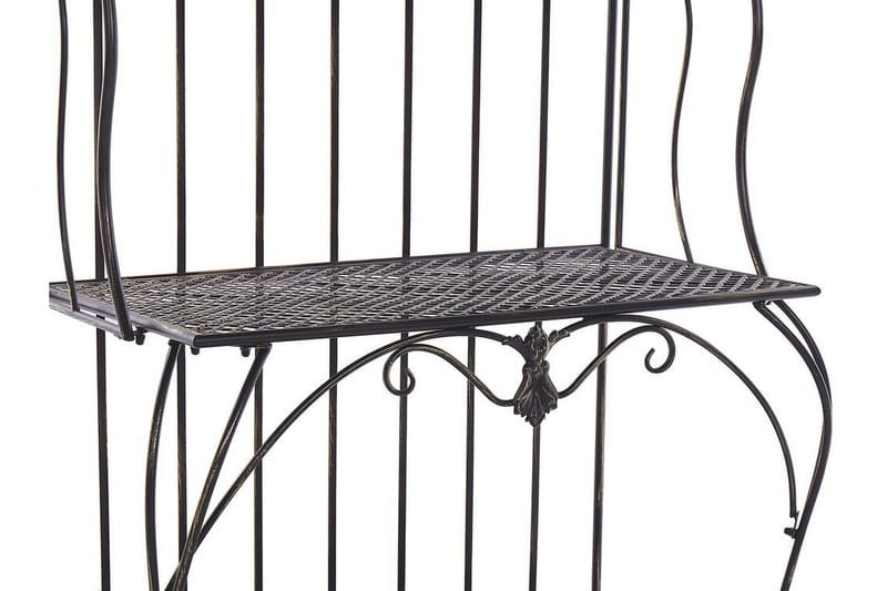 Kasvihylly 4 hyllyä Metalli Musta PAVONA - Musta - Puutarhakalusteet - Tarvikkeet ulos - Muut puutarhatarvikkeet - Hylly ulkokäyttöön