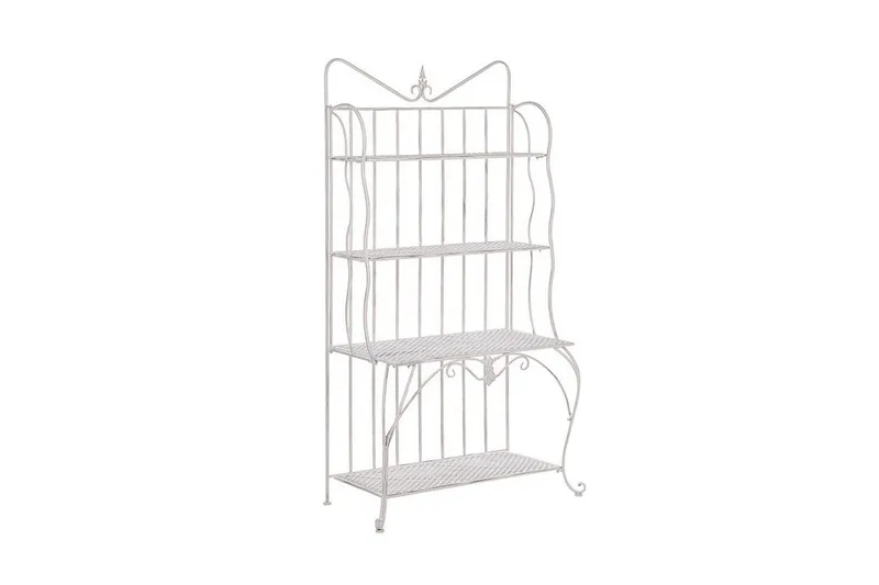 Kasvihylly 4 hyllyä Metalli Vaaleabeige PAVONA, Beige