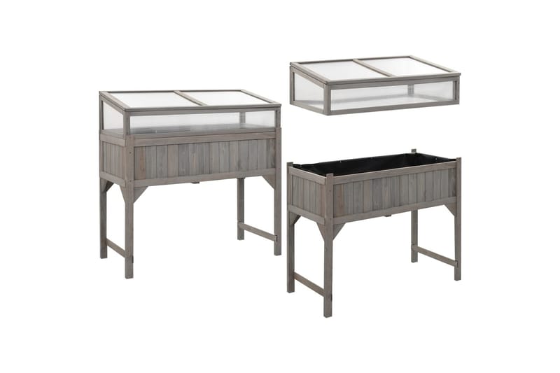 Jalallinen kasvihuoneellinen istutuslaatikko 110x54x120cm - Puutarhakalusteet - Tarvikkeet ulos - Muut puutarhatarvikkeet - Ruukut ulkokäyttöön