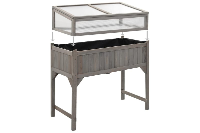 Jalallinen kasvihuoneellinen istutuslaatikko 110x54x120cm - Puutarhakalusteet - Tarvikkeet ulos - Muut puutarhatarvikkeet - Ruukut ulkokäyttöön