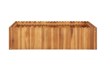Korotettu kukkalaatikko 100x100x25 cm täysi akaasiapuu - Ruskea - Puutarhakalusteet - Tarvikkeet ulos - Muut puutarhatarvikkeet - Ruukut ulkokäyttöön