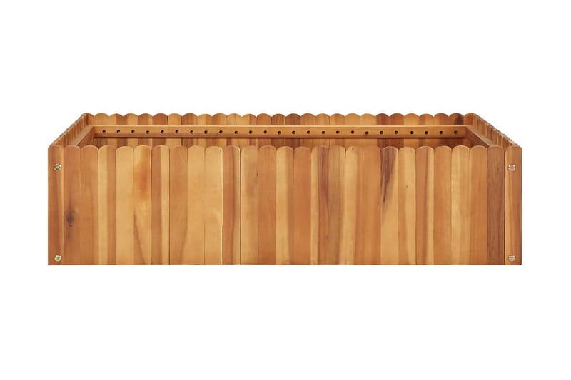 Korotettu kukkalaatikko 100x100x25 cm täysi akaasiapuu - Ruskea - Puutarhakalusteet - Tarvikkeet ulos - Muut puutarhatarvikkeet - Ruukut ulkokäyttöön